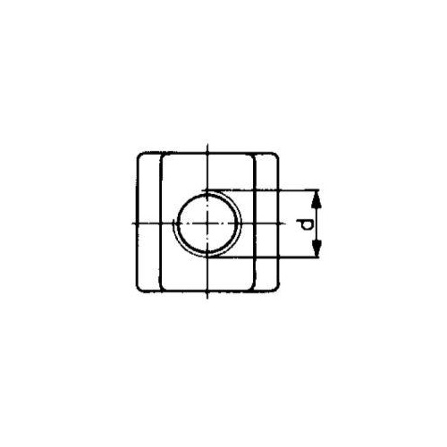 T-Spårmutter DIN 508-10, M12 Sb. 14mm