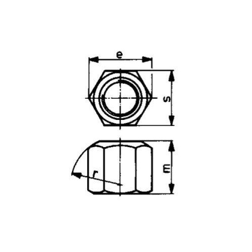 Sexkantsmutter 1,5 DIN 6330B-10