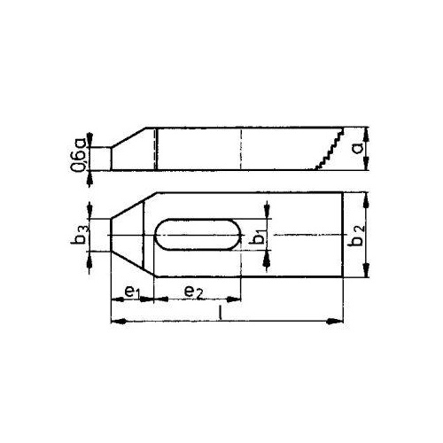 Spännjärn med trapptänder DIN 6314Z 11x125mm