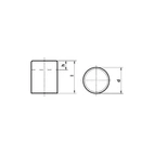 Stavmagnet AINiCo 10x16mm, 8,5 N