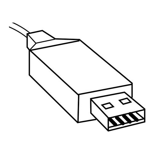 Datakabel USB inkl. Software, 2 Meter