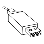 Datakabel USB inkl. Software, 2 Meter