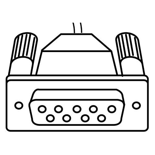 Datakabel Simplex, Opto RS 232, 2 Meter