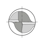 Pinnfräs DIN 6527-K HM TiAIN 2,5mm HA Z2