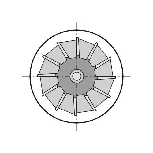 Vinkeländfräs DIN 1833-D HSSE 45° 16mm