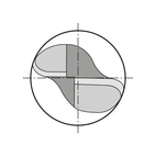 Radiefräs lång TiAIN 11,00mm