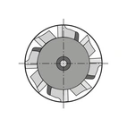 Spårfräs för T-spår DIN 851-AB HSSE 25,0x11,0mm