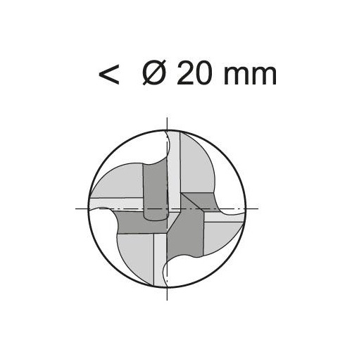 Skrubbfräs DIN 844L HSSE 10,0mm HR
