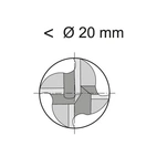 Skrubbfräs DIN 844L HSSE 10,0mm HR