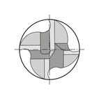 Skrubbfräs DIN 844K PM TiAIN 10,0mm HR