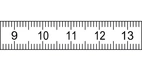 Måttband vitt  5m x 25mm alum.