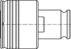 Tapphylsa med säkerhetsslirkoppling FES 1/EX 10,00mm