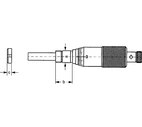 Mikrometerhuvud avläsning 0,01mm 0-13mm