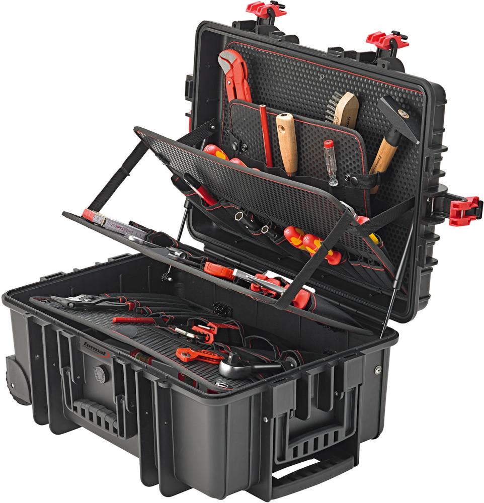 Verktygsväska stl. 539x359x220mm 43,5L, med gasfjäder