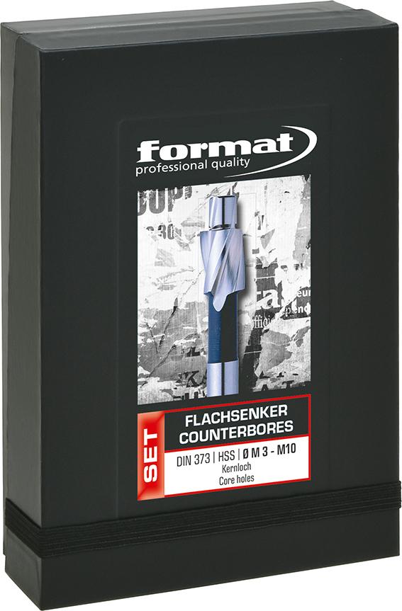 Planförsänkarsats DIN 373 HSS M3-M10 KH