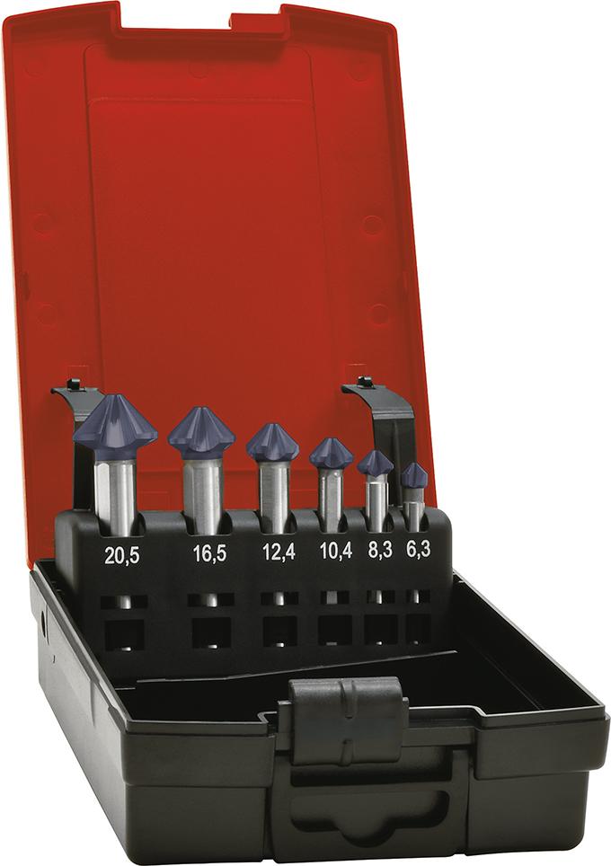 Konisk försänkarsats 4-skärig DIN 335C HSS TiAIN 90° 6,3-20,5mm