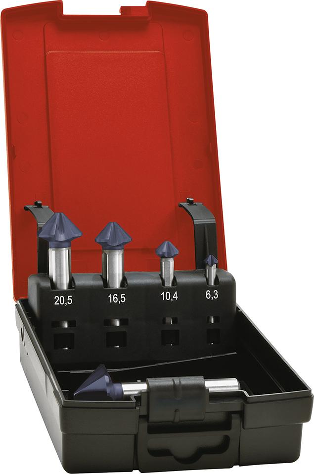 Konisk försänkarsats 4-skärig DIN 335C HSS TiAIN 90° 6,3-25,0mm