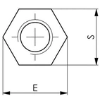 Förlängningsmutter DIN 6334-10, M18 Nv27