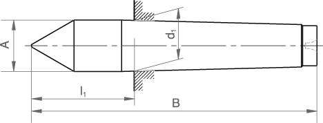 Fast svarvdubb DIN 806