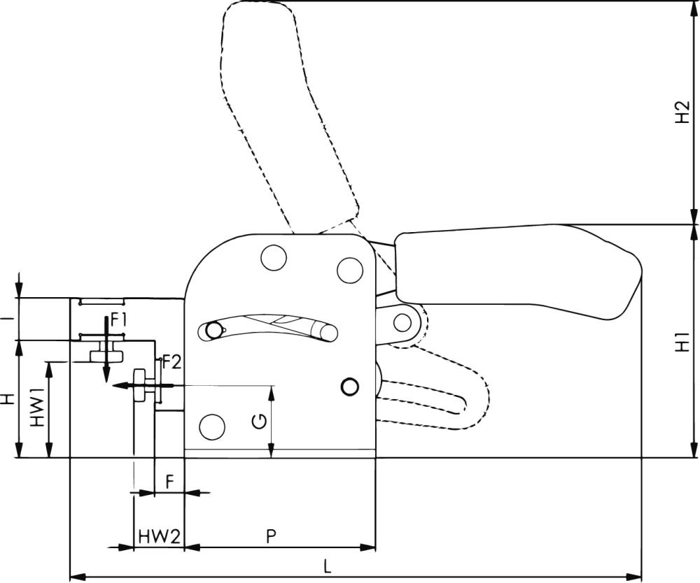 Snabbspännare med positonering Nr. 6860