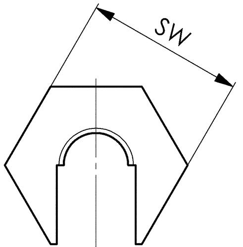 Snabbmutter utan fläns fz Nr. 6332S, M10, Hk. 6