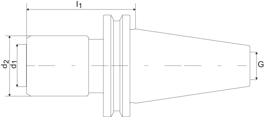 Snabbgängchuck DIN 69871A EX M14-33 SK40