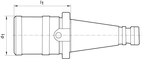 Snabbgängchuck DIN 2080 A M14-33 SK40