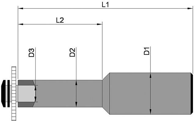 Slitsfräshållare DIN1835B D 25x8mm