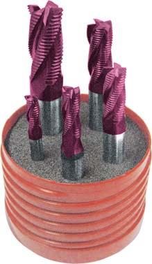 Skrubbfrässats DIN 844K PM TiAIN 6-16mm, 5-delar