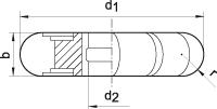 Konvex fräs DIN 856 HSS 80x15mm R 7,5