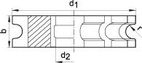 Konkav fräs DIN 855 HSS 100x36mm R10,0