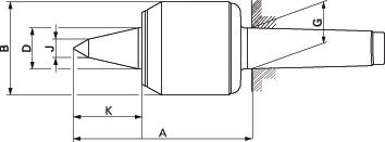 Roterande svarvdubb Typ 652 AC-VL, MK