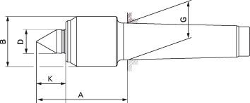 Roterande svarvdubb slim 60° stl. 02, MK2