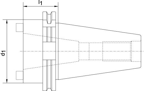 Precisionsreduceringshylsa DIN 69871-AD, SK50/40