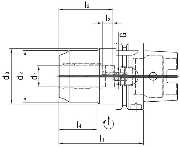 Precision spännchuck HPH D69893A HSK-A63