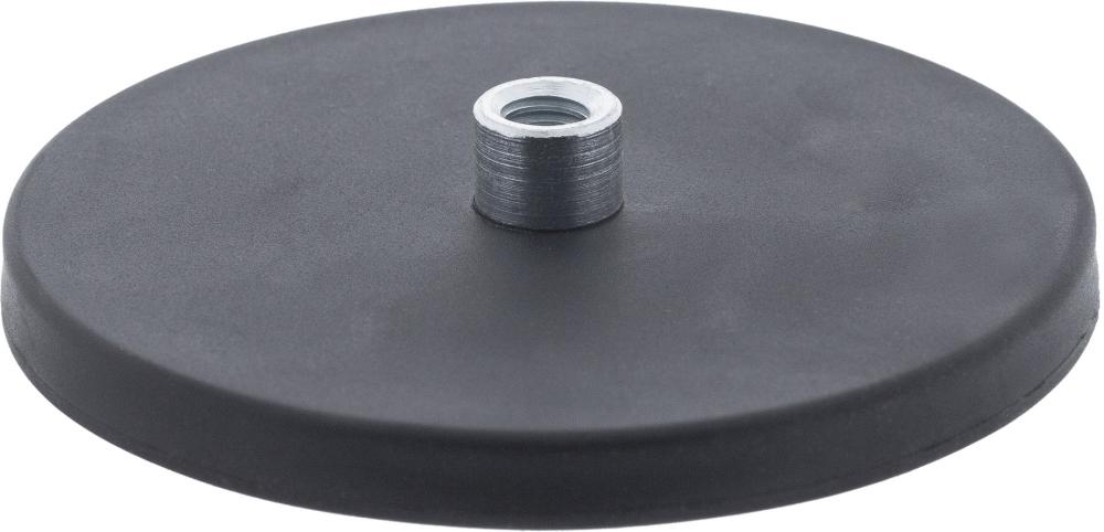 Neodymmagnet Ø22mm med gänga M4, gummi
