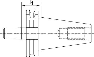 Borrchucksdorn DIN 69871A SK40-B16