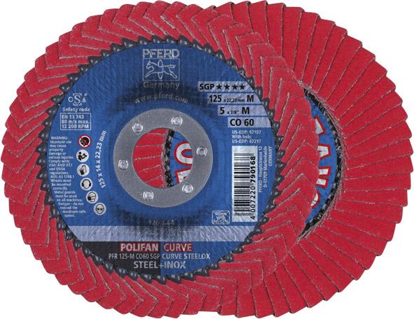 Lamellrondell, Radial, Polifan, SGP Co Curve, 125mm CO60