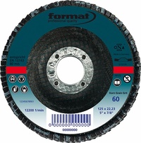 Lamellrondell, Konvex 6°, Keramisk, RF, 125mm K40