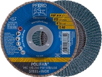 Lamellrondell konvex PFC 115mm korn 40 PSF