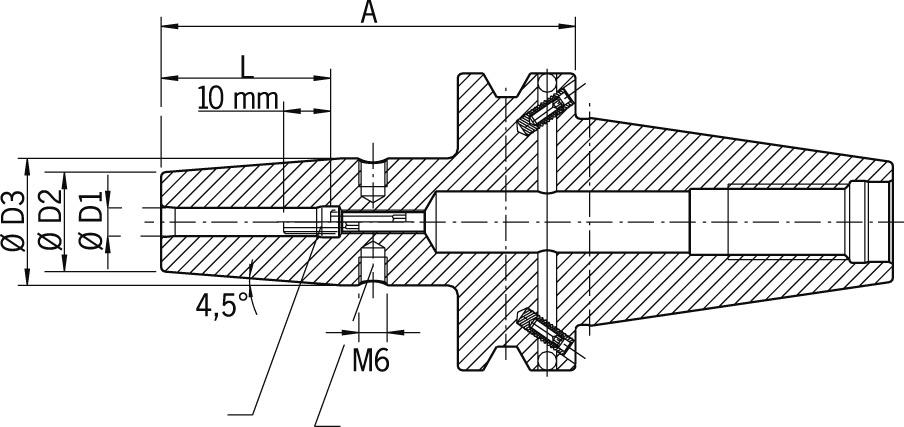 Krympchuck DIN JISB 6339-AD/B, BT40