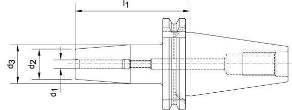 Krympchuck DIN 69871-AD/B 10,0x80mm, SK 50