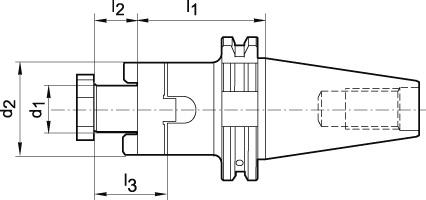 Kombifräsdorn DIN 69871AD SK