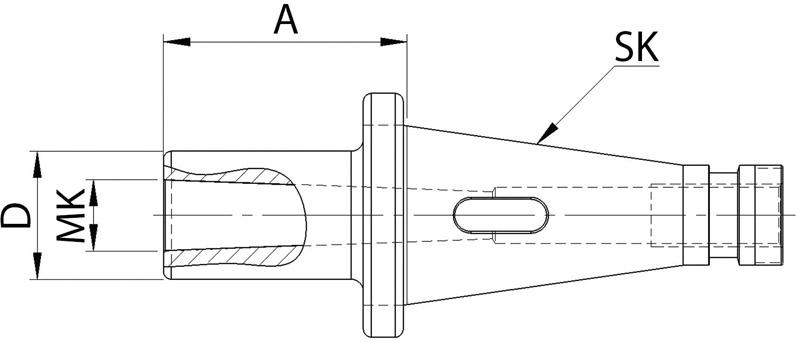 Insatshylsa DIN 2080 Form A SK/MK