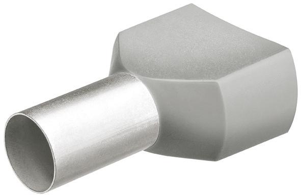 Ändhylsa dubbel med plastkrage 8,0mm, 2x0,75mm² Nr. 97 99 371