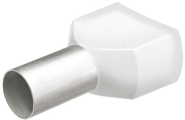 Ändhylsa dubbel med plastkrage 8,0mm, 2x0,50mm² Nr. 97 99 370