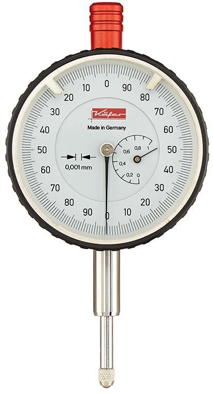 Indikatorklocka med skala moturs 1mm/0,001