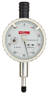 Indikatorklocka Feinika stötskyddad 1mm/0,001, Ø40mm