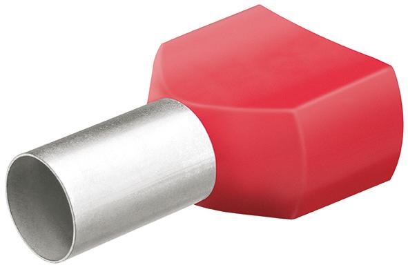 Ändhylsa dubbel med plastkrage 12,0mm, 2x10,0mm² Nr. 97 99 377