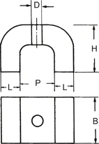 Hästskomagnet stark 40,0x25,0x25,0mm, 90N